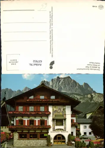 637932,St Johann i. Tirol m. Wilden Kaiser Gasthof Mauth