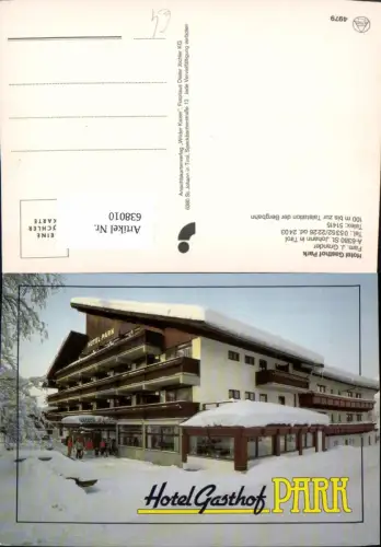 638010,St Johann i. Tirol Hotel Gasthof Park Fam. Grander Winteransicht