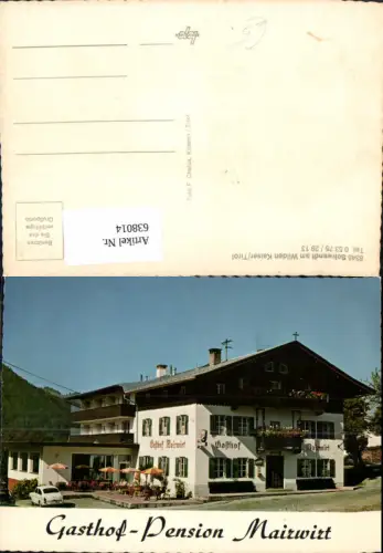 638014,Schwendt a. Wilden Kaiser Gasthof Pension Mairwirt