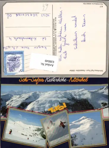 638049,Mehrbild Ak Kitzbühel Schi-Arena Paß Thurn Resterhöhe Wintersport