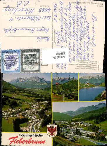 638098,Mehrbild Ak Fieberbrunn Wildsee Sessellift Streuböden Wildseeloderhaus