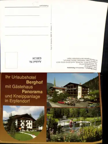 638124,Mehrbild Ak Kirchdorf in Tirol Erpfendorf Hotel Berghof u. Gästehaus Panorama