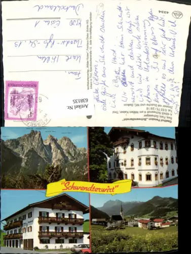 638135,Mehrbild Ak Schwendt a. Wilden Kaiser Gasthof Pension Schwendterwirt
