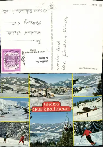 638196,Mehrbild Ak Kirchberg i. Tirol Wintersport