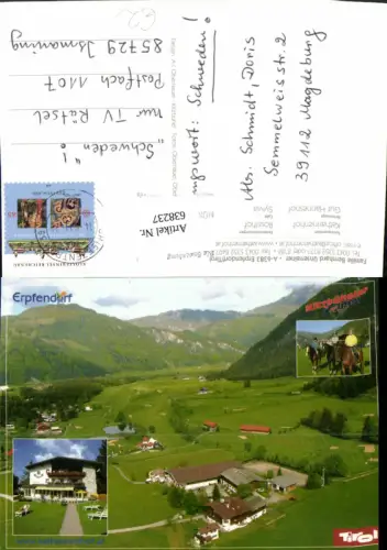 638237,Mehrbild Ak Luftbild Kirchdorf in Tirol Erpfendorf Katharinenhof Pferde