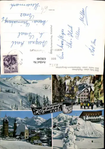638249,Mehrbild Ak Kitzbühel Wintersport Fleckalmen Hahnenkamm-Bergstation