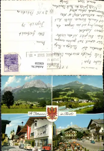 638259,Mehrbild Ak St Johann i. Tirol VW Käfer