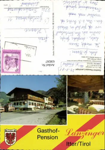 638267,Mehrbild Ak Itter Tirol Gasthof Pension Lanzinger