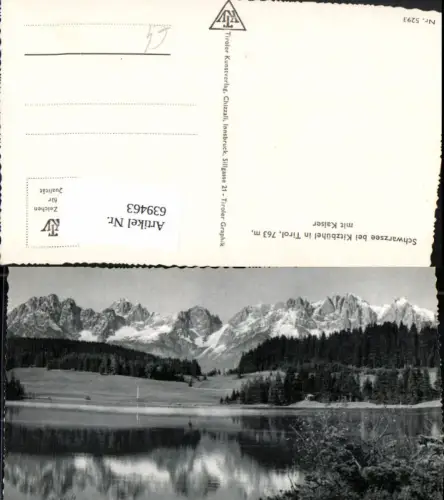 639463,Foto Ak Schwarzsee b. Kitzbühel m. Kaiser