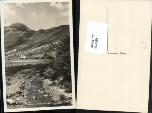 659680,Foto Ak Brixen im Thale mit der Hohen Salve