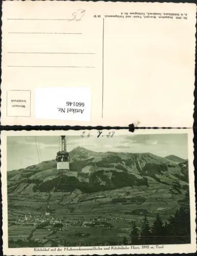 660146,Kitzbühel mit der Hahnenkammseilbahn u. Kitzbüheler Horn Seilbahn