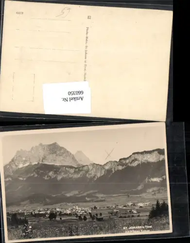 660350,Foto Ak St Johann i. Tirol mit Wilden Kaiser
