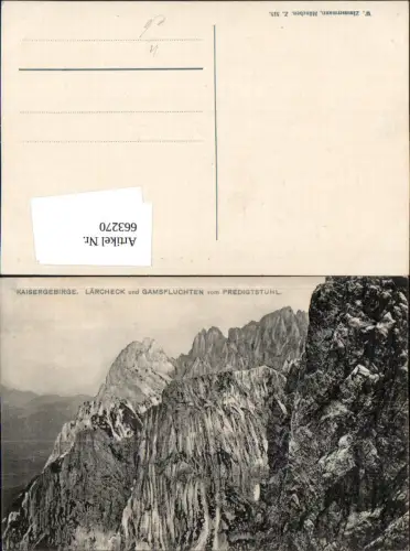 663270,Kaisergebirge Lärcheck u. Gamsfluchten v. Predigtstuhl Kirchdorf in Tirol