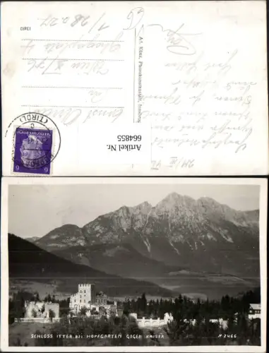 664855,Foto Ak Schloss Itter b. Hopfgarten geg. Kaiser pub Ad. Künz 2466
