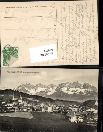 664871,Kitzbühel mit dem Kaisergebirge