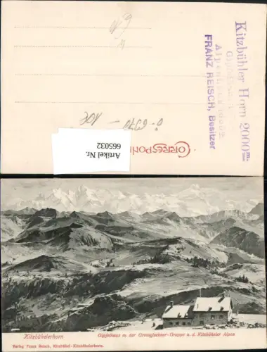 665032,Künstler Ak F. Kulstrunk Kitzbühel Kitzbühelerhorn Gipfelhaus
