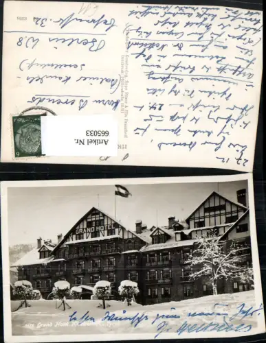 665033,Foto Ak Kitzbühel Grand Hotel im Winter