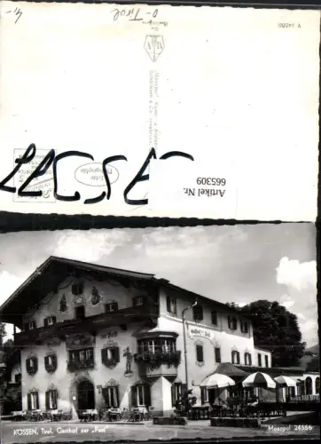 665309,Foto Ak Kössen Gasthof zur Post