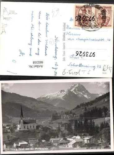 665318,Foto Ak Kirchberg i. Tirol mit Gr. Rettenstein