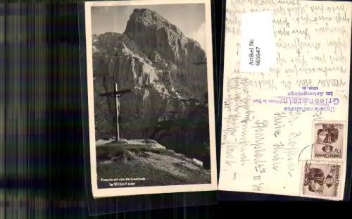 665647,Foto Ak Totenkirchl v. Stripsenjoch i. Wilden Kaiser Kirchdorf in Tirol
