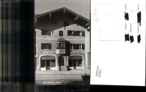 667627,Foto Ak Kitzbühel Geschäft Toni Sailer