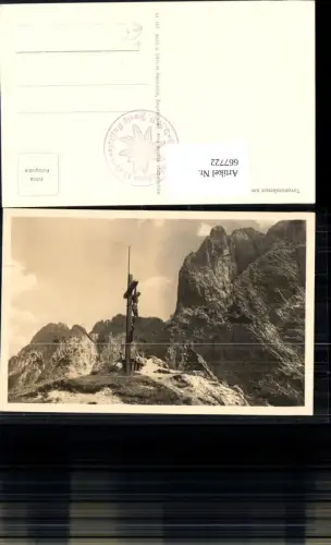 667722,Foto Ak Tavonarokreuz Stripsenjoch m. Predigtstuhl Kirchdorf in Tirol