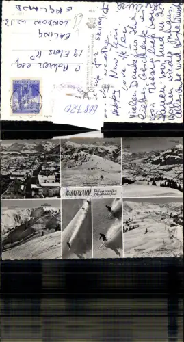 668720,Mehrbild Ak Kitzbühel Hahnenkamm im Winter Wintersport