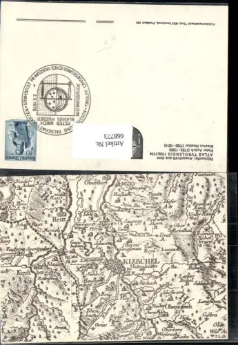 668773,Ausschnitt Kitzbühel Altas Tyrolensis Peter Anich Blasius Hueber