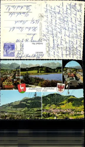 669181,Mehrbild Ak Kitzbühel Schwarzsee Wilder Kaiser Hahnenkammbahn Seilbahn