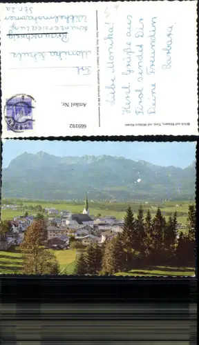 669192,Blick auf Kössen Wildem Kaiser