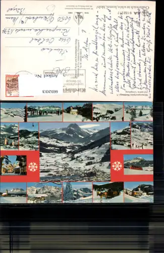 669203,Mehrbild Ak Kirchberg in Tirol Wintersport Pferdeschlitten Seilbahn