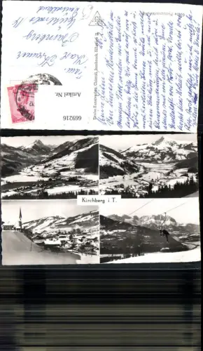 669216,Mehrbild Ak Kirchberg in Tirol Wintersport Sessellift