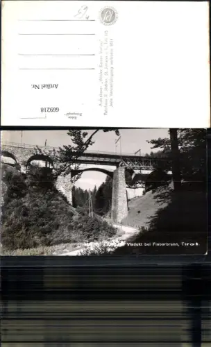 669218,Foto Ak Viadukt b. Fieberbrunn