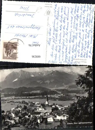 669236,Foto Ak Kössen mit Kaisergebirge