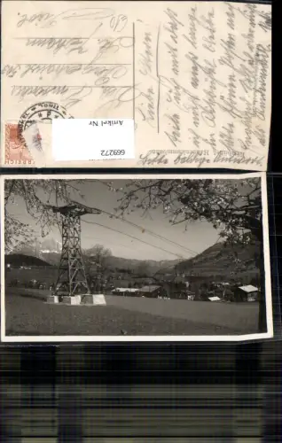 669272,Foto Ak Kitzbühel Hahnenkammbahn Stütze Seilbahn