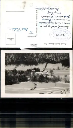 669301,Foto Ak Kössen Gasthof Kapelle im Winter