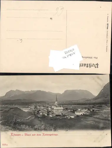 676192,Kössen in Tirol um 1900