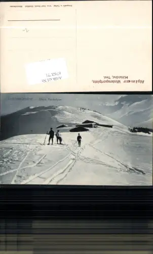 676271,Kitzbühel Ehrenbachhöhe Obere Fleckalpe Skifahrer Ski