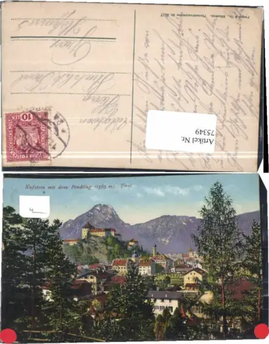 75349,Kufstein m. Pendling pub Purger Co 8517