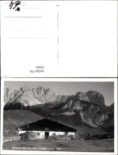 79985,Wochenbrunner Alm m. Kaisergebirge Ellmau