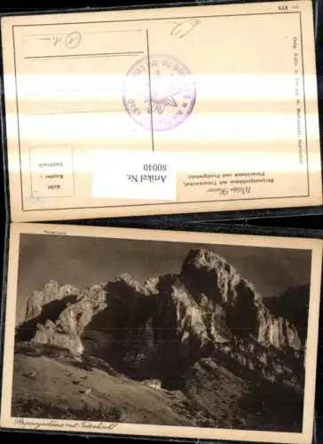 80040,Stripsenjochhaus m. Totenkirchl Fleischbank Predigtstuhl Wilder Kaiser Kufstein