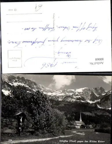 80068,Foto Ak Scheffau geg. d. Wilden Kaiser