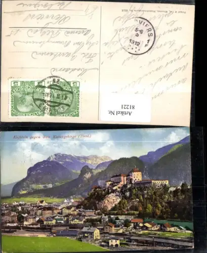 81221,Kufstein m. Kaisergebirge Totale 1912 pub Purger Co 8516