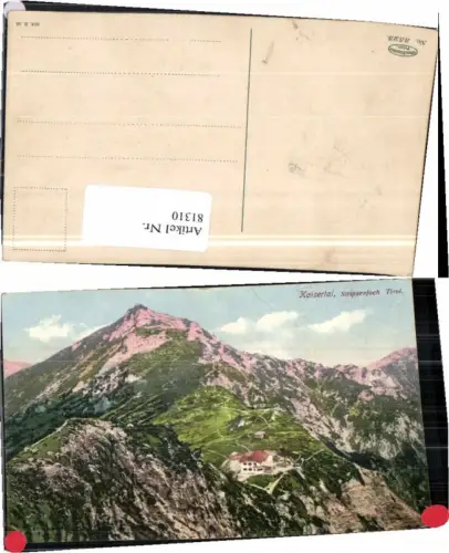 81310,Kaisertal Stripsenjoch b. Kufstein 1915