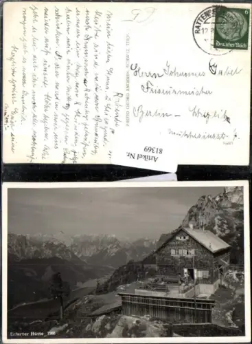 81369,Erfurter Hütte Nähe Maurach am Achensee Ansicht 1939 pub Angerer 7368