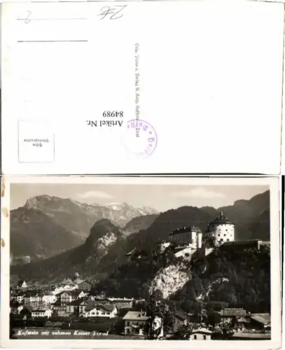 84989,Kufstein m. Zahmen Kaiser 1935