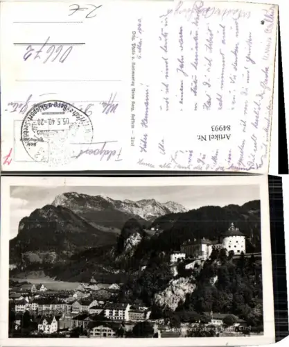 84993,Kufstein m. Zahmen Kaiser 1940 Feldpost