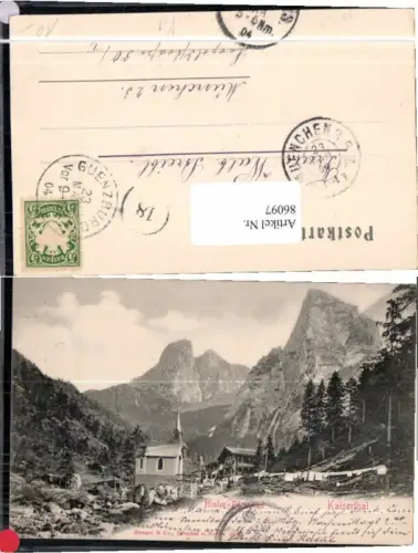 86097,Kaiserthal Kaisertal Hinterbärenbad Kufstein 1900