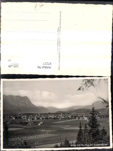 87257,Foto Ak Wörgl m. Pendling u. Kaisergebirge