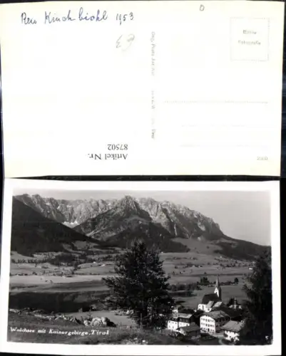 87502,Foto Ak Walchsee m. Kaisergebirge